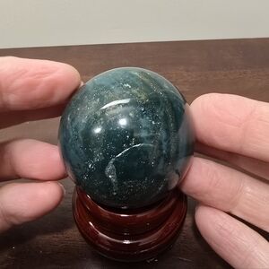 Bloodstone Crystal Sphere